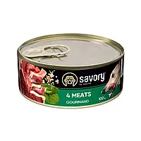 Savory Gourmand 4 Meats 100 г влажный корм для собак (163420-23) LV