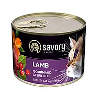 Savory Gourmand Sterilized Lamb 200 г влажный корм для котов (163435-23) LV