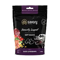 Savory Immunity Support Soft Snacks Duck & Rosehips 200 г лакомство для собак (167164-23) LV