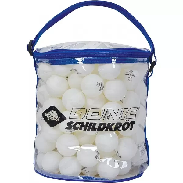 Набір кульки для настільного тенісу Donic Jade Poly 40+ spare time ball Білий 144 шт.