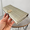 Шкіряний стильний гаманець, складаний на магнітах, горизонтального типу, фото 6
