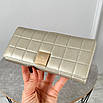 Шкіряний стильний гаманець, складаний на магнітах, горизонтального типу, фото 5