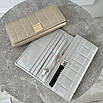 Шкіряний стильний гаманець, складаний на магнітах, горизонтального типу, фото 7