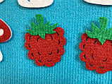 "Гриби та ягоди", іграшки з фетру на липучках до розвивальних килимків Wonderwall® "Лес", "Врема" та ін. 19 шт., фото 2