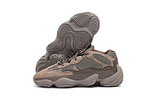 Чоловічі кросівки Adidas Yeezy 500 Ash Grey Взуття Адідас Ізі 500 сірі повсякденні замша шкіра демісезон, фото 6