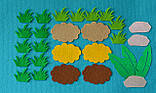 "Трава та каміння", іграшки з фетру на липучках для розвивальних килимків Wonderwall®, 28 елементів, фото 6