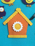 "Пташки", іграшки з фетру на липучках до розвивальних килимків Wonderwall®, 20 елементів, фото 2