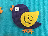 "Пташки", іграшки з фетру на липучках до розвивальних килимків Wonderwall®, 20 елементів, фото 5