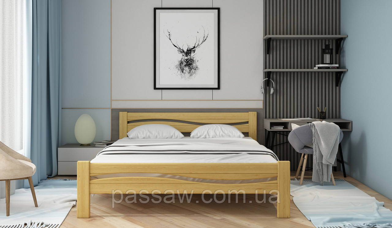 Ліжко "Хвиля" 140 - це приклад витончених та функціональних спальних меблів, фото 1
