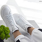 Жіночі зимові черевики білого кольору, фото 5