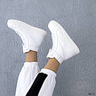 Жіночі зимові черевики білого кольору, фото 9