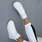 Жіночі зимові черевики білого кольору, фото 7