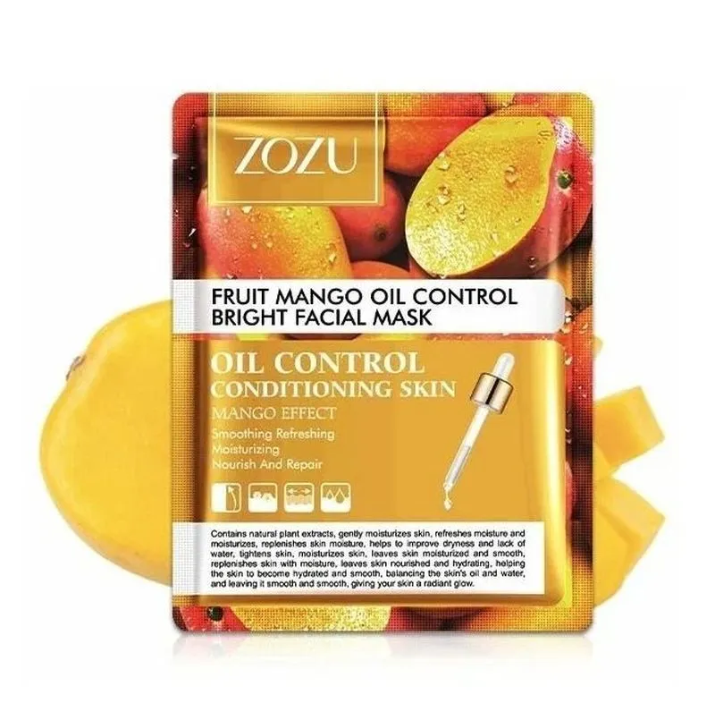 Тканинна маска для обличчя Zozu з екстрактом манго Mango facial mask 25 г