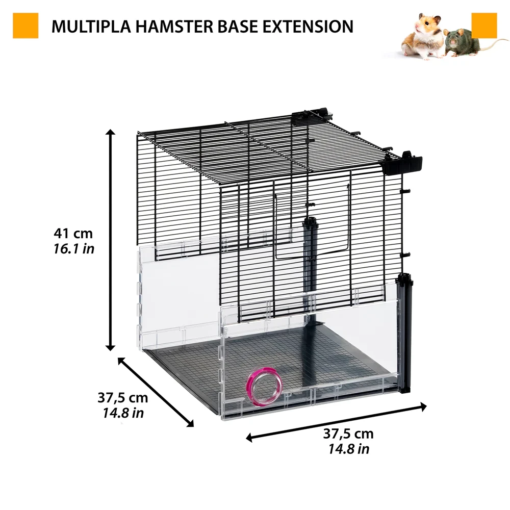 Розширювач для клітки хом'яків та мишей Ferplast Multipla Hamster Base Extension, 37,5х37,5х41 см