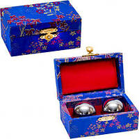 Від 2 шт. Кулі масажні 2шт D3,5см музичні "Сталь" №5-2  купити дешево оптом в інтернет-магазині