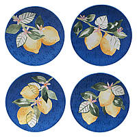 Набор из 4-х десертных тарелок из керамики "Лимонад" Certified International