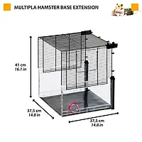 Расширитель для клеток для мелких животных MULTIPLA HAMSTER ROOF EXTENSION от Ferplast 37.5*37.5*h41