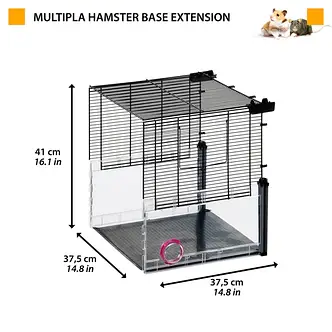 Подовжувач для кліток для дрібних тварин Ferplast Multipla Hamster Roof Extension 37.5*37.5*h41, фото 1