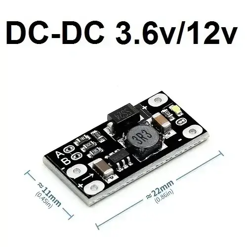 Підвищувальний перетворювач напруги міні DC-DC вхід 2.5-5v, вихід 5v, 8v, 9v, 12v, фото 1