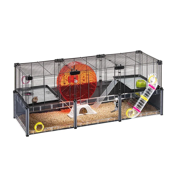 Клітка для хом'яка та мишей з розширювачем багатоповерхова Multipla Hamster Large Ferplast 107.5 x 37.5 x 42 см