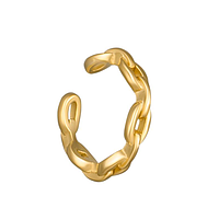 Кафф Andronova Jewelry Link Gold Серебряное украшение на ушко Моносерьга для девушки