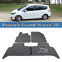 ЄВА килимки Renault Grand Scenic III 2009-2016. EVA килими Рено Гранд Сценік 3