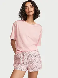 Котонова піжама сорочка та шорти р.XS Victoria's Secret Cotton Short Tee-jama Set