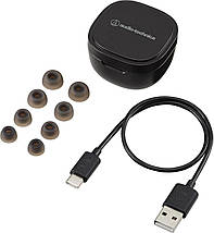 Наушники Audio-Technica ATH-SQ1TWBK Wireless in-Ear Headphones, фото 4