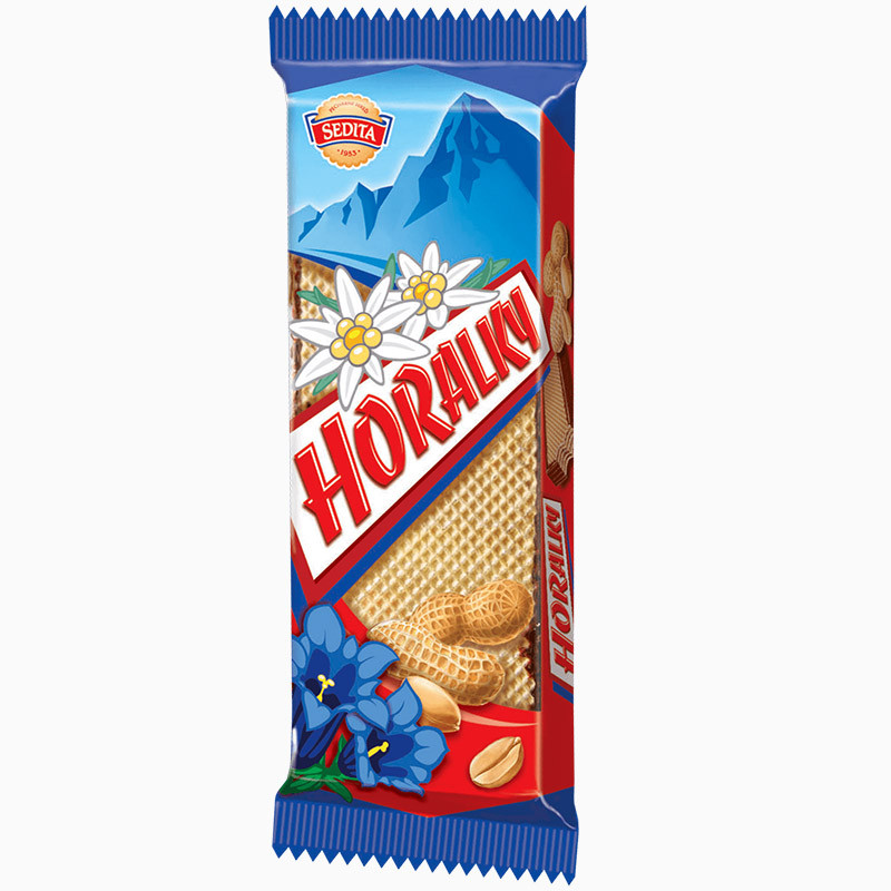 Вафлі Horalky з арахісом та шоколадом 50 г