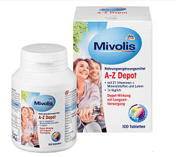 Упаковка 5 шт Вітаміни DM Mivolis A-Z Komplett 100 шт