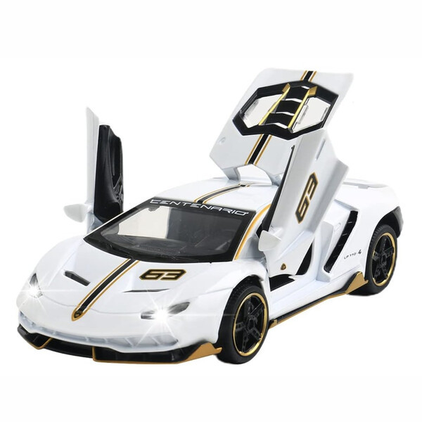Машинка моделька Lamborghini LP770 Centenario металева іграшка колекційна 15 см Білий (60286)