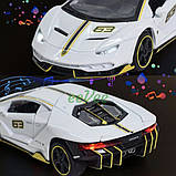 Машинка моделька Lamborghini LP770 Centenario металева іграшка колекційна 15 см Білий (60286), фото 5