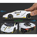 Машинка моделька Lamborghini LP770 Centenario металева іграшка колекційна 15 см Білий (60286), фото 6