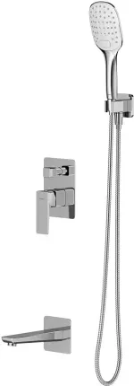 Душова система прихованого монтажу Omnires Parma chrome/white (SYSPMW01CR)