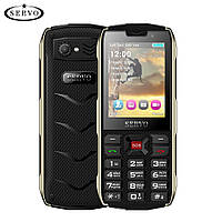 Телефон на 4 сім мапи чорний кнопковий із великим дисплеєм і камерою Servo H8 black