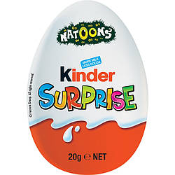 Яйце шоколадне Kinder Surprise Natoons 20гр