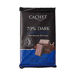 Упаковка 12 шт Шоколад Cachet чорний 70% 300г