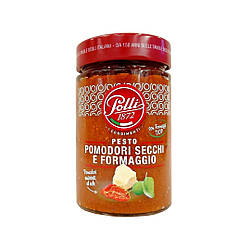 Упаковка 12 шт Соус Pesto POLLI в'ялені помідори 190г