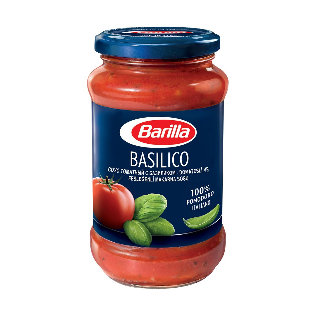 Упаковка 6 шт Соус томатний Barilla Basilico 400г