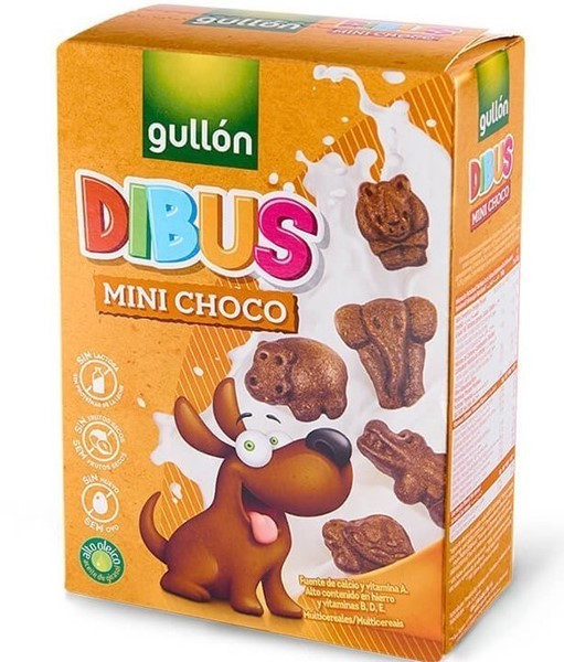 Упаковка 12 шт Печиво Gullon без лактози Dibus Mini Choco 250 г