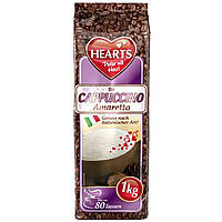 Упаковка 10 шт Капучино HEARTS Cappuccino Amaretto 1 кг