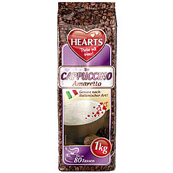 Упаковка 10 шт Капучіно HEARTS Cappuccino Amaretto 1 кг