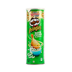 Упаковка 19 шт Чіпси Pringles сметана та цибуля 165 g