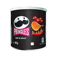 Упаковка 12 шт Чипсы Pringles Hot & Spicy 40г