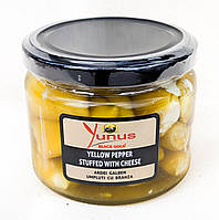 Упаковка 6 шт Желтый перец фаршированный крем сыром Yunus 290г