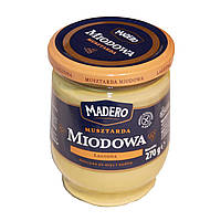 Упаковка 12 шт Горчица медовая Madero Miodova 270g