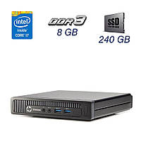 Неттоп HP EliteDesk 800 G1 Desktop Mini PC / Intel Core i7-4765T (4 (8) ядра по 2.0 - 3.0 GHz) / 8 GB DDR3 /