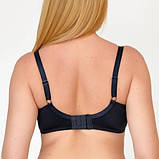 Бюстгальтер жіночий з формованою чашкою Acousma темно-сірий Чашка C D, фото 4