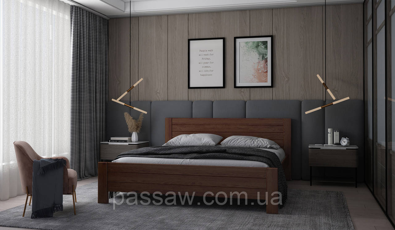 Ліжко "Дакар" 180- це зразок вишуканих спальних меблів, створених з натуральних матеріалів, фото 1