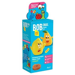 Упаковка 10 шт Цукерки Равлик Боб Яблуко-груша з іграшкою 20 г